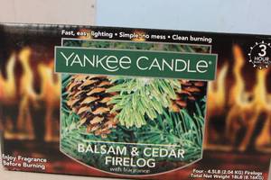 NEW - Yankee Candle Balsam & Cedar Firelogs