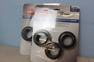NEW - Toro 0.080 in. 60V 13 in. and 15 in. Flex-Force Trimmers Replacement Spool 2 X (3 Packs) 021038886169 MSRP $24.98
