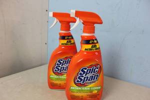 2 X Spic and span Anti-bacterial cleaner