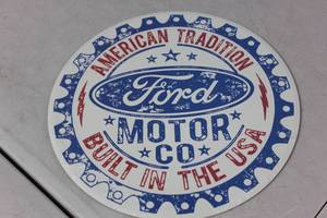 NEW - Round Metal Sign Wall 11.75 Diameter Art Factory Sealed