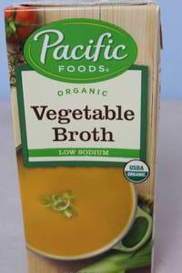 Case of 12 Bottles of Pacific Foods Vegetable Broth Best By 06022023