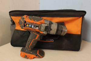 lot 88 image: RIGID Power Hammer Drill R8611503 No Battery w Bag