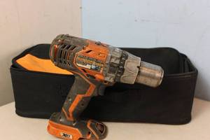 lot 89 image: RIGID Power Hammer Drill R8611501 No Battery w Bag