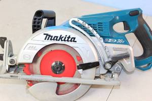 lot 25 image: Makita LXT Brushless Rear Handle 714 Circular Saw (XSR01)