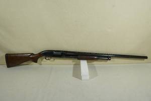 lot 13 image: 1955 Winchester Model 12 Heavy Duck 12 Gauge Pump Action Shotgun