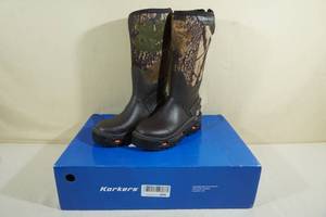 lot 65 image: Korkers NEO Storm Rubber Boots -Mens Size 8