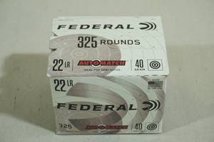 lot 121 image: 325 Federal Automatch .22 LR 40 Gr Ammo