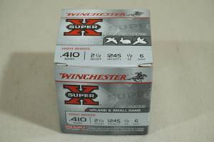 lot 132 image: 25 Winchester Super-X 410 Gauge 2-12 6 Shot Shotshells