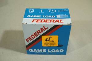 lot 134 image: 25 Federal Game Load 12 Gauge 2-34 7-12 Shot Shotshells