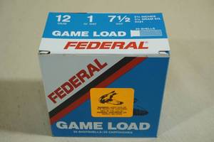 lot 135 image: 25 Federal Game Load 12 Gauge 2-34 7-12 Shot Shotshells