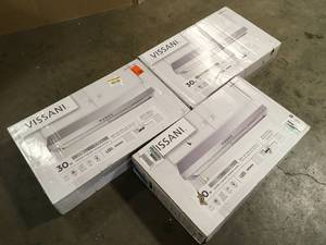 lot 6 image: 3 Lots of Vissani Caprelo 30 in. 320 CFM Convertible Under Cabinet Range Hood in Stainless Steel with LED Lighting and Charcoal Filter   Customer Returns See Pictures