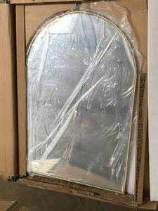 lot 7 image: Home Decorators Collection Medium Arched Gold Classic Accent Mirror (35 in. H x 24 in. W)   Customer Returns See Pictures