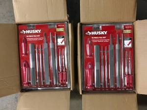 lot 9 image: 2 Boxes Husky Multi-Purpose File Set (10-Piece) (12 Pack)  Customer Returns See Pictures
