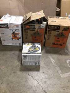 Lot of Assorted WetDry Shop Vacs Various Models and Conditions Customer Returns See Pictures