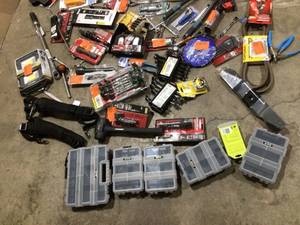 Lot of Assorted Hand Tools and Hardware Various Models and Conditions  Customer Returns See Pictures