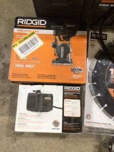 Lot of Assorted Ridgid  Tools and Hardware Various Models and Conditions  Customer Returns See Pictures
