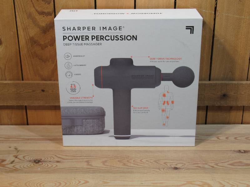 lot 21 image: Sharper Image Power Percussion Deep Tissue Massager