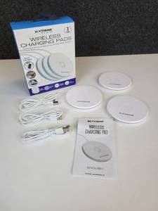 lot 438 image: Set of (3) Xtreme Power Wireless Charging Pads with Cords and Original Package and Instructions