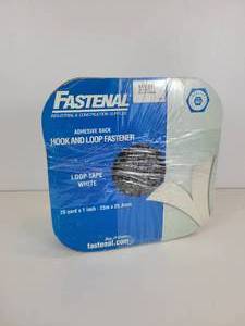 lot 459 image: Bulk White 1 Adhesive Backed Hook & Loop Fastener, Fastenal Part #45771
