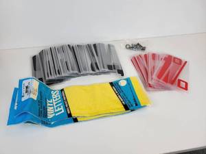 lot 461 image: 9 Mobile Sign Letters and Numbers and 4 Yellow Vinyl Letter Packages