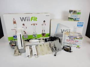 lot 479 image: Nintendo Wii Game System with WiiFit Balance Board and 10 Games