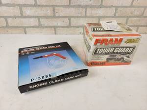 lot 98 image: Central Pneumatic Engine Cleaning Kit and FRAM TGA9345 Air Filter