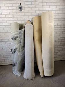lot 105 image: (3) Rolls of Carpet - NO SHIPPING