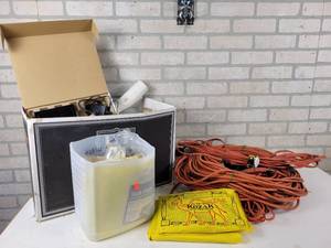 lot 113 image: Lot of Extension Cords, Router, Car Drying Cloths and More - NO SHIPPING