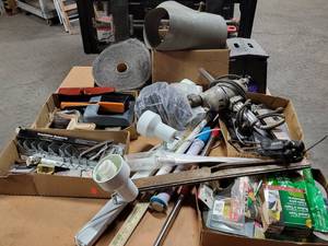 lot 123 image: Large Lot of Tools, Hardware and More - NO SHIPPING