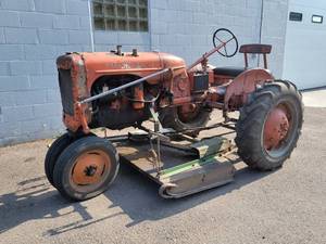 lot 2 image: 1948 Allis Chalmers C Tractor with Belly Mower Serial# C65251 - SEE VIDEO