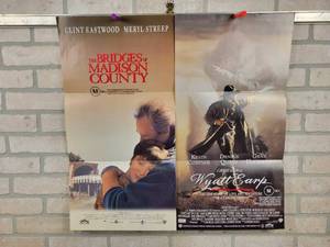lot 635 image: WYATT EARP & THE BRIDGES OF MADISON COUNTY Daybills - 13x26 Movie Posters - Folded
