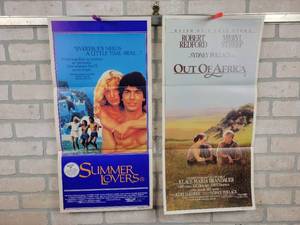 lot 637 image: SUMMER OF LOVERS & OUT OF AFRICA Daybills - 13x26 Movie Posters - Folded