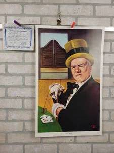 lot 650 image: W.C. Fields 16x24 Lithograph Print with COA by Artist Ferdie Pacheco, M.D.