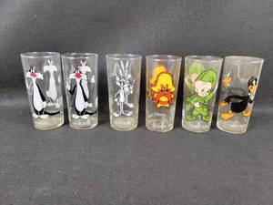 lot 769 image: (6) 1973 Series PEPSI Looney Tunes Glass Tumblers