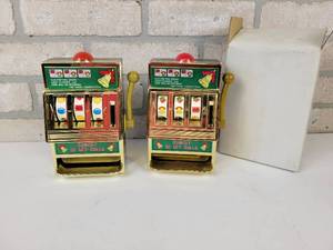 lot 782 image: (2) Coin Bank Slot Machines - Both Spin