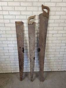 lot 786 image: (3) Antique Saws, Longest is a Warranted Superior - NO SHIPPING