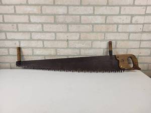 lot 796 image: Antique Warranted Superior 2-Handle Saw - Approx. 41 Long - NO SHIPPING