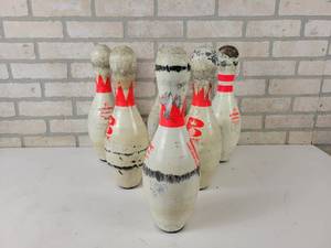 lot 809 image: (6) Bowling Pins - NO SHIPPING