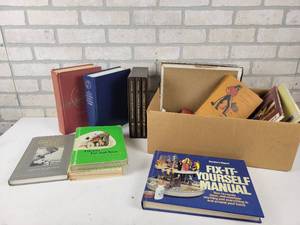 lot 837 image: Lot of Vintage Books - Family Medical Guide, Fix It Yourself and More - NO SHIPPING