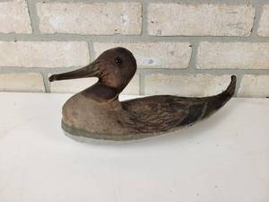 lot 534 image: Antique Duck Decoy - Material is like canvas or cloth