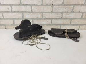 lot 533 image: (2) Vintage Wood Duck Decoys