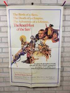 lot 918 image: Original 1969 27x41 Movie Poster The Royal Hunt of the Sun - Folded