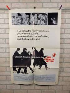 lot 914 image: Original 1969 27x41 Movie Poster The Kremlin Letter - Folded