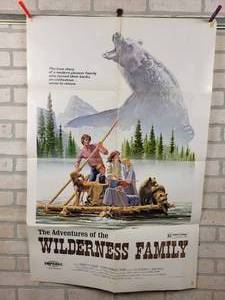 lot 912 image: Original 1975 27x41 Movie Poster The Adventures of the Wilderness Family - Folded