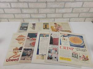 lot 919 image: (10) Assorted Vintage Food Ads
