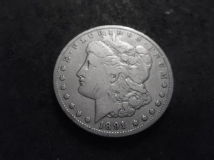 1891 CC Morgan Silver Dollar