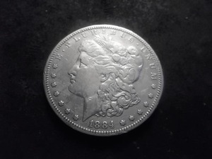 1884 S Morgan Silver Dollar