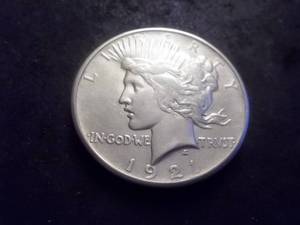 1921 peace Silver Dollar