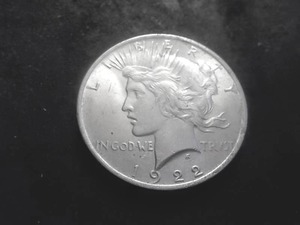 1922 peace Silver Dollar