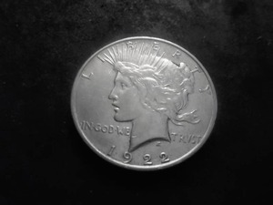 1922 D Peace Silver Dollar